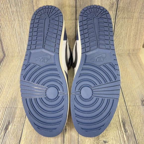 Nike Air Jordan 1 Retro High OG Midnight Navy Blue/White/Black Sz18 DZ5485-401 - Picture 2 of 8